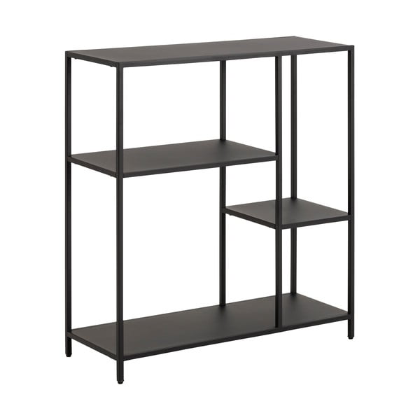 Crna metalna biblioteka 80x86 cm Newcastle – Actona-image-2