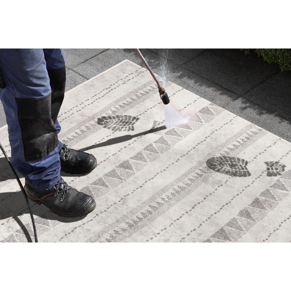Vanjski sivo-krem tepih NORTHRUGS Bahamas, 160 x 230 cm-image-1