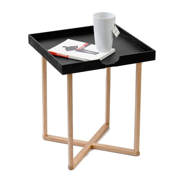 Crni pomoćni stol Wireworks Damieh, 37x45 cm
