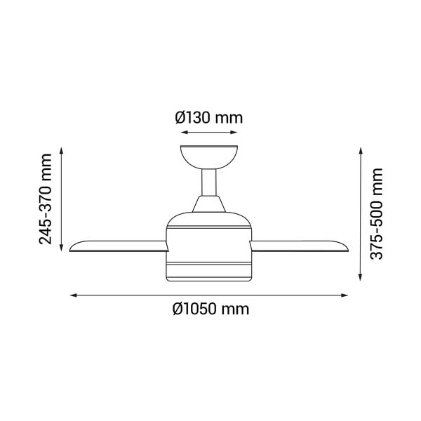 Stropna svjetiljka s tajmerom/s ventilatorom u svijetloj prirodnoj boji ø 13 cm Achilia – SULION-image-4