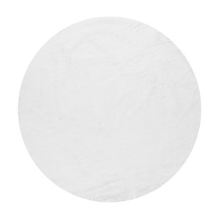 Bijeli perivi okrugli tepih ø 100 cm Pelush White – Mila Home