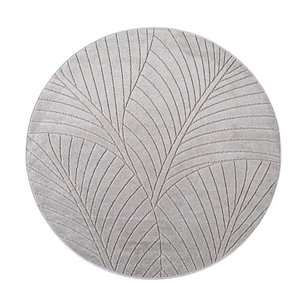 Okrugao unutarnji i vanjski tepih u srebrnoj boji ø 160 cm Nova 1203 – Ayyildiz Carpets