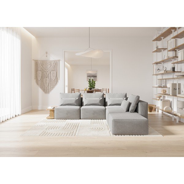 Siva modularna sjedeća garnitura Riposo Ottimo – Sit Sit-image-2