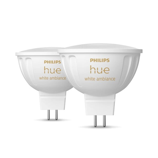 Pametne žarulje u setu 2 kom GU 5,3, 5 W White ambiance – Philips Hue