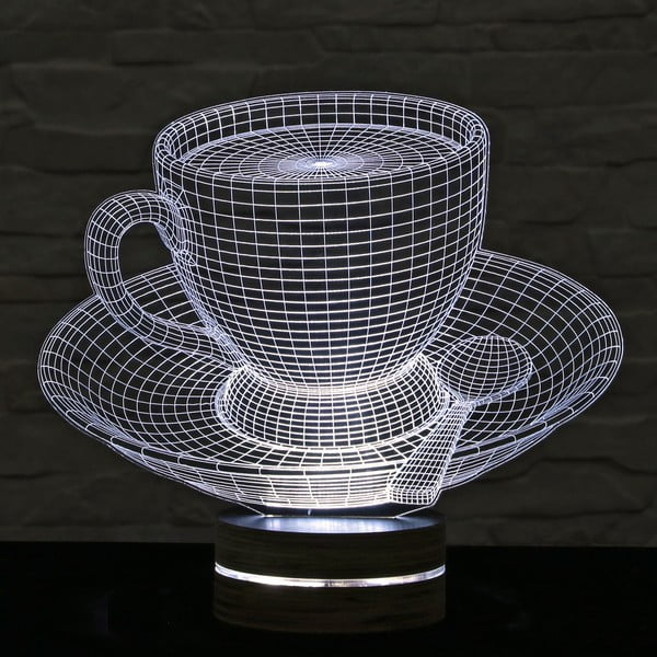 3D stolna lampa Šalica čaja