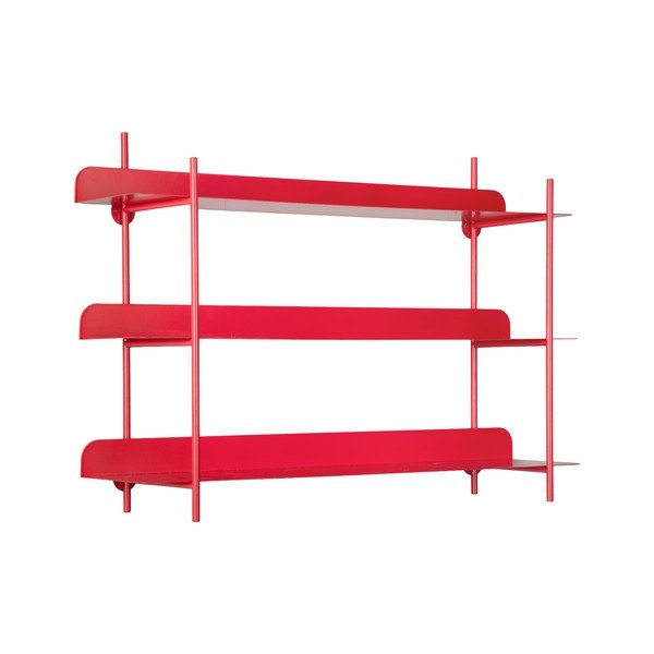 Crvena metalna polica s više razina 60 cm Cool Retro – PT LIVING