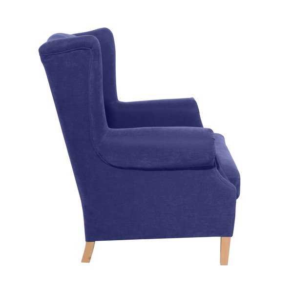 Plava fotelja Max Winzer Harvey Velor-image-1