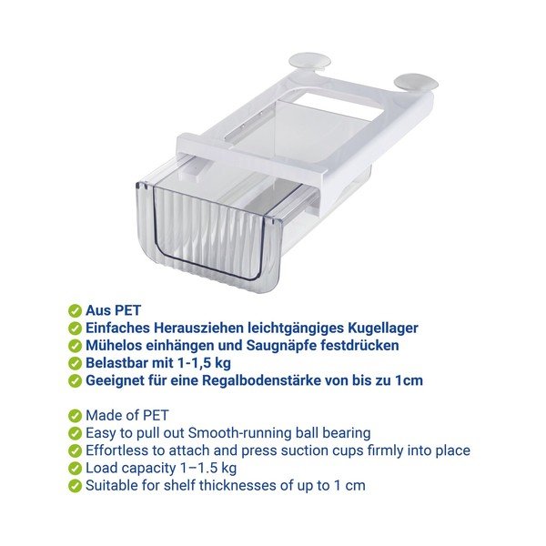 Plastičan organizator za hladnjak 27x16 cm Kira – Wenko-image-2