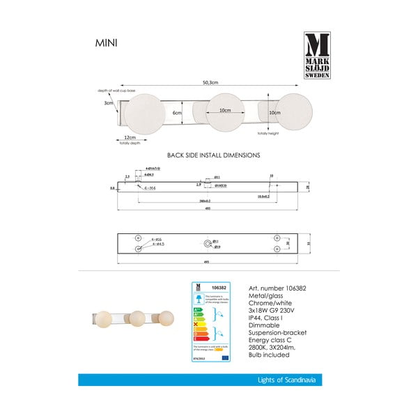 Zidna svjetiljka Markslöjd MinI-image-2