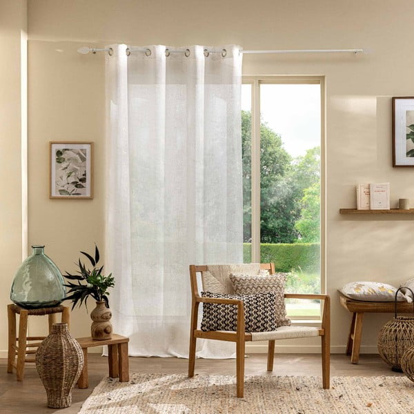 Bež prozirna zavjesa 140x280 cm Marius – douceur d'intérieur-image-1