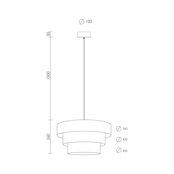 Viseća lampa od prirodnog furnira u boji bijeljene bukve Sotto Luce TSURI Tary, Ø 50 cm-image-2