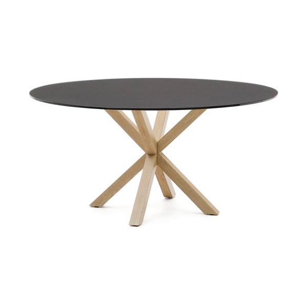 Okrugao blagovaonski stol sa staklenom pločom stola ø 150 cm Argo – Kave Home