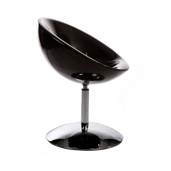 Crna okretna stolica Kokoon Design Bowl
