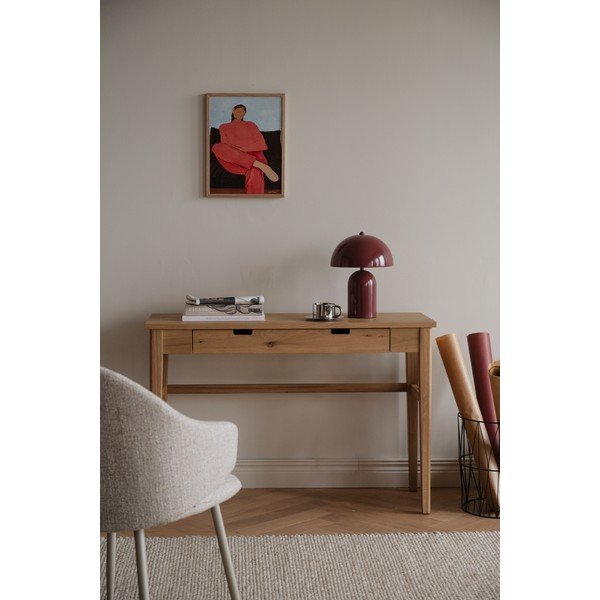 Pomoćni stol s pločom stola u dekoru hrasta u prirodnoj boji 40x110 cm Garrison – Rowico-image-3