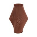 Smeđa vaza od polyresina (visina 30 cm) Twisted Rib – PT LIVING