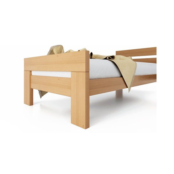 Bračni krevet od masivne bukve s podnicom 180x200 cm u prirodnoj boji Fiorentino – B.E.S.-image-4