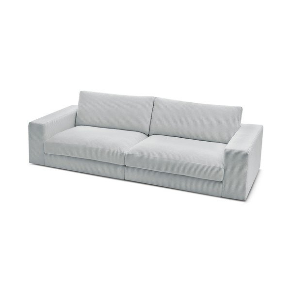 Svijetlo siva sofa od samta 274 cm Leonard – Bobochic Paris-image-4