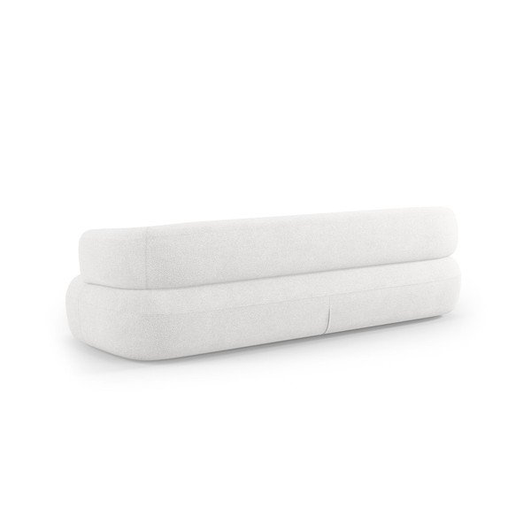 Sofa od bouclé tkanine boje slonovače 200 cm Jenny – Micadoni -image-4