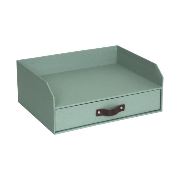 Zeleni kartonski uredski organizator za ladicu/za dokumente Walter Canvas Paper Laminate – Bigso