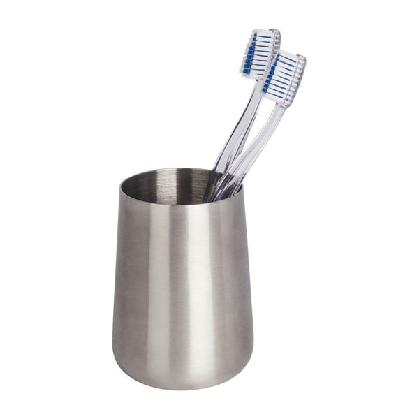 Čelična čaša za četkice za zube u srebrnoj boji Wenko Solid