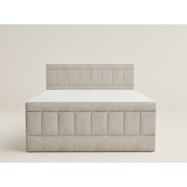 Bež boxspring krevet s prostorom za odlaganje 180x200 cm Caya – Maison de Rêve-image-2