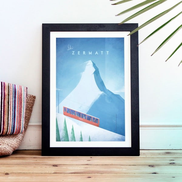 Poster Travelposter Zermatt, 30 x 40 cm-image-1