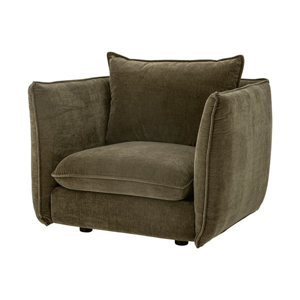 Tamno zelena baršunasti fotelja Austin – Bloomingville-image-4