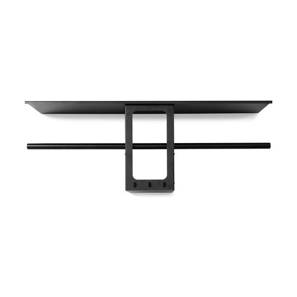 Crna željezna zidna vješalica s policom 100 cm Luno Small – Spinder Design-image-3