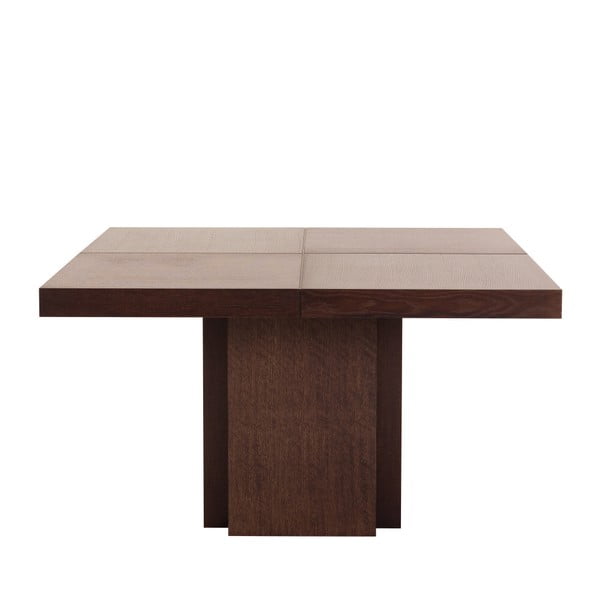 Tamnosmeđi blagovaonski stol TemaHome Dusk, 150 x 150 cm