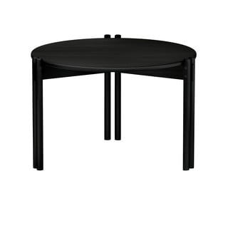 Crni okrugao stolić za kavu od masivnog bora ø 60 cm Sticks – Karup Design