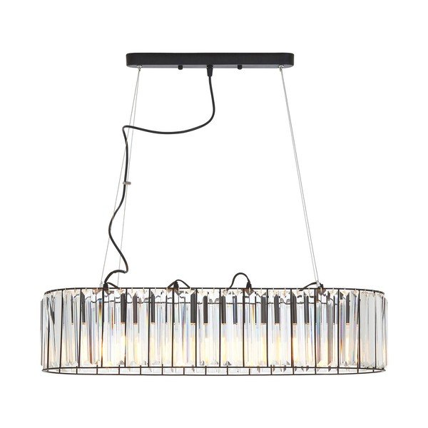 Metalna viseća svjetiljka sa staklenim sjenilom Akiko – Premier Housewares-image-3