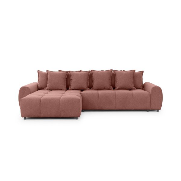 Kutna garnitura boja terakote (s lijevim kutom/s ležaljkom) Albane  – Ropez