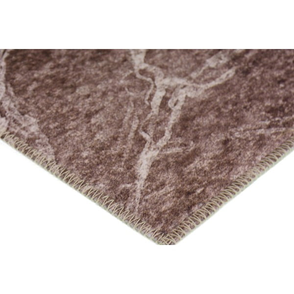 Konjak smeđe-krem perivi tepih 80x50 cm - Vitaus-image-2