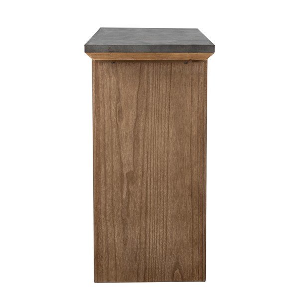 Pomoćni stol s metalnom stolnom pločom u prirodnoj boji 40x110 cm Riva – Bloomingville-image-3