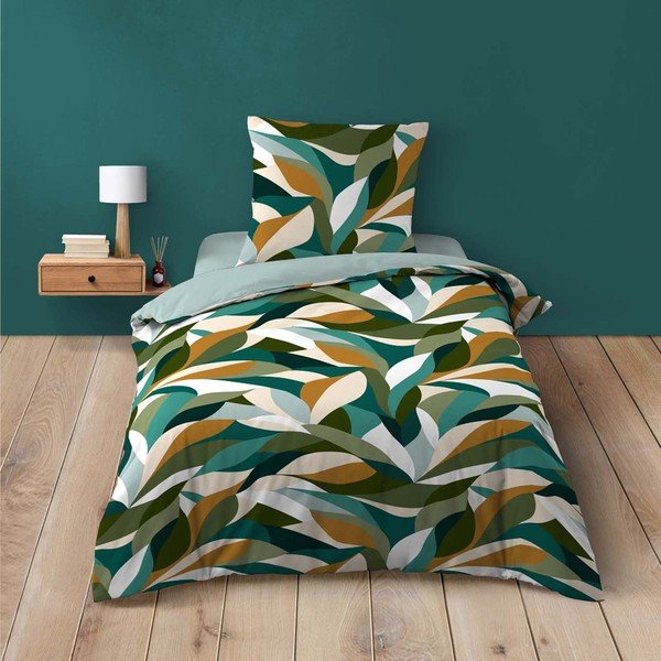 Pamučna posteljina za krevet za jednu osobu 140x200 cm Swan – douceur d'intérieur