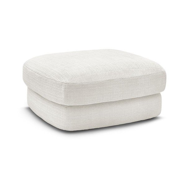 Bijeli tabure od šenila Leonore – Bobochic Paris