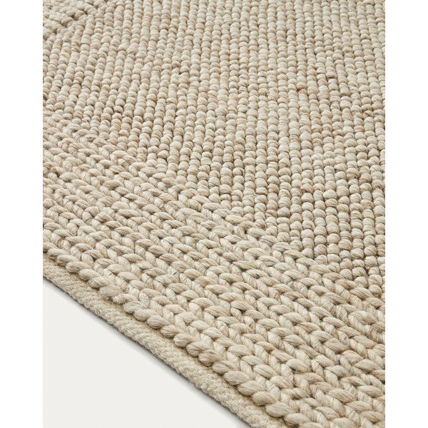 Krem vunen tepih 160x230 cm Minji – Kave Home-image-2