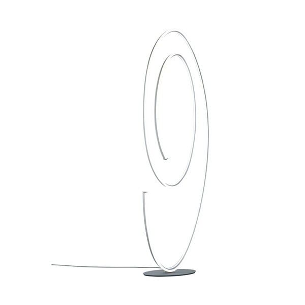 Siva LED stojeća svjetiljka s metalnim sjenilom (visina 175 cm) Ciola – CINQUE