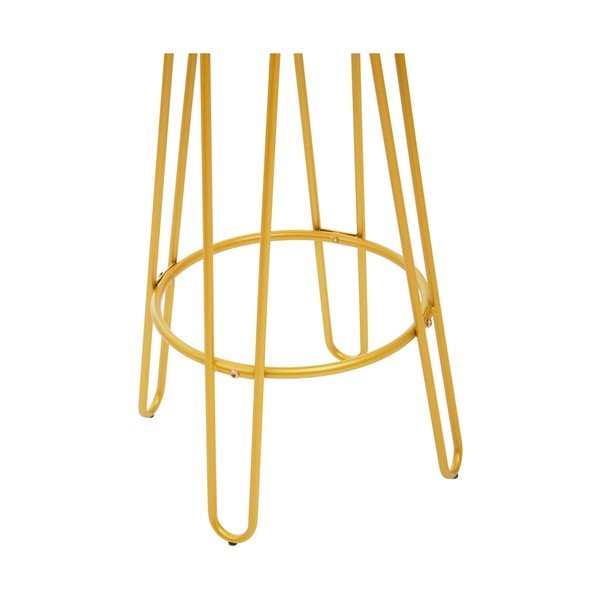 Barska stolica od čvrstog brijesta u zlatnoj boji/u prirodnoj boji (visine sjedala 75 cm) District – Premier Housewares-image-4