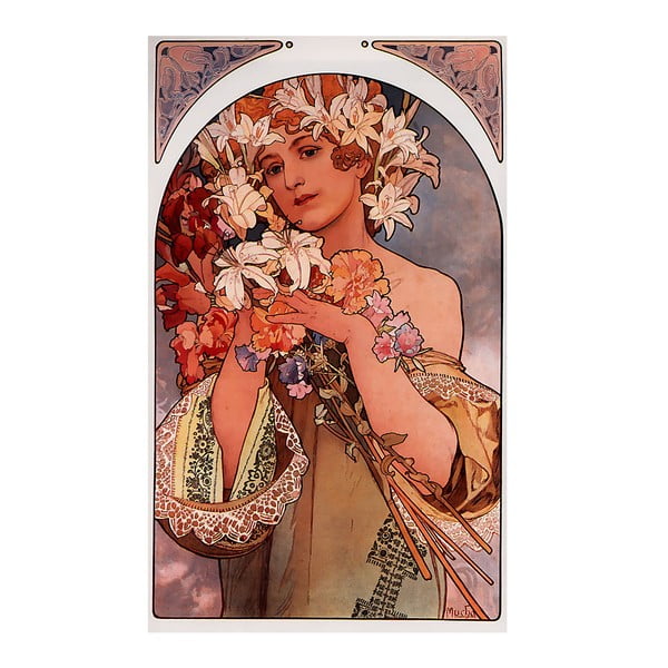 Cvjetna slika Alfonsa Muche, 40x70 cm