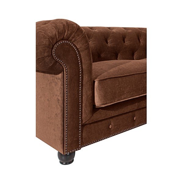 Smeđa sofa Max Winzer Orleans Velvet, 196 cm-image-3