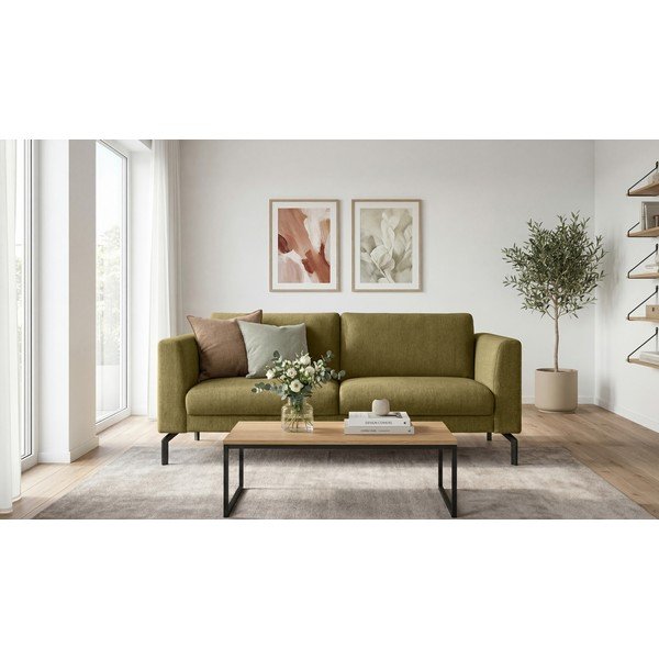 Senf žuta sofa 165 cm Gomero – Scandic-image-1