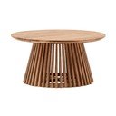 Stolić za kavu od tikovine Kave Home Irune, ⌀ 80 cm