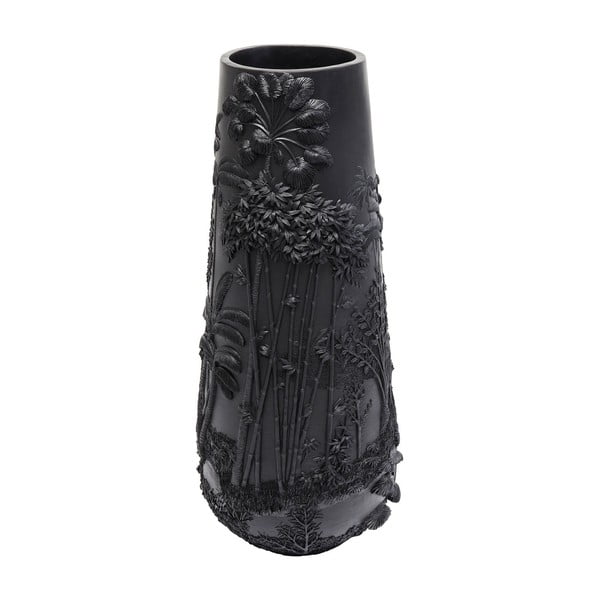 Crna vaza Kare Design Jungle, visina 83 cm