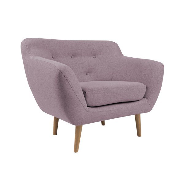 Roza fotelja sa laganim nogama Mazzini Sofas Sicile-image-3