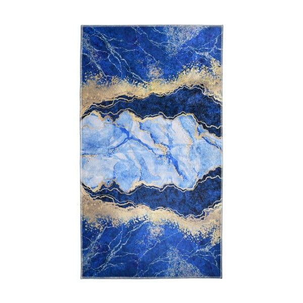 Plavo-zlatni tepih 80x50 cm - Vitaus