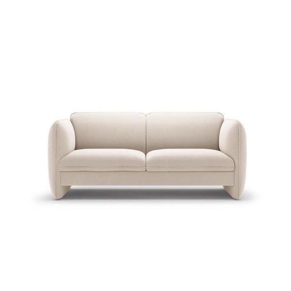 Krem baršunasti sofa 168 cm Georgia – Micadoni 