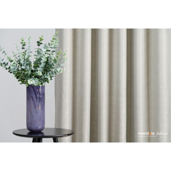 Bež zavjesa 140x260 cm Teorema – Mendola Fabrics-image-3