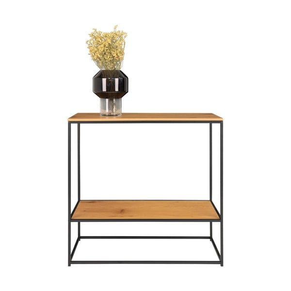 Pomoćni stol s pločom stola u dekoru hrasta u prirodnoj boji 80x36 cm Vita – House Nordic-image-3