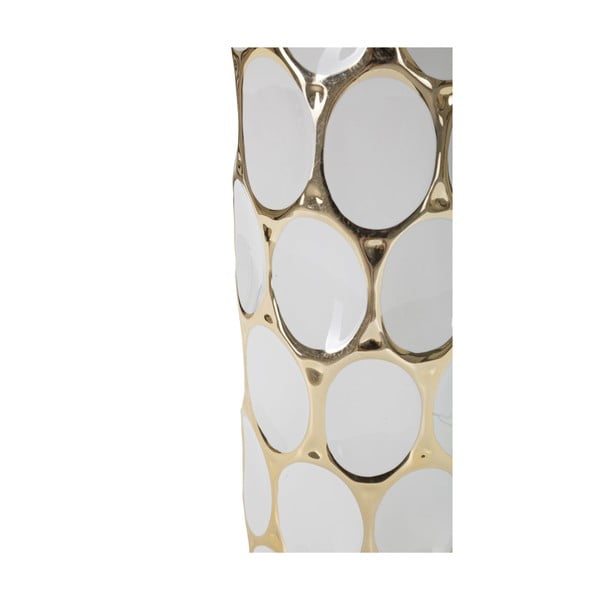 Bijela/u zlatnoj boji stolna lampa keramička s tekstilnim sjenilom (visina 56 cm) Glam Carv – Mauro Ferretti-image-4